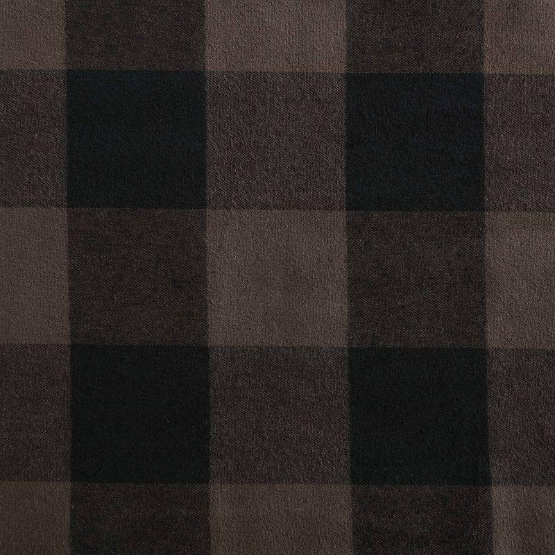 Eddie Bauer Cabin Plaid Flannel/Sherpa Throw Blanket