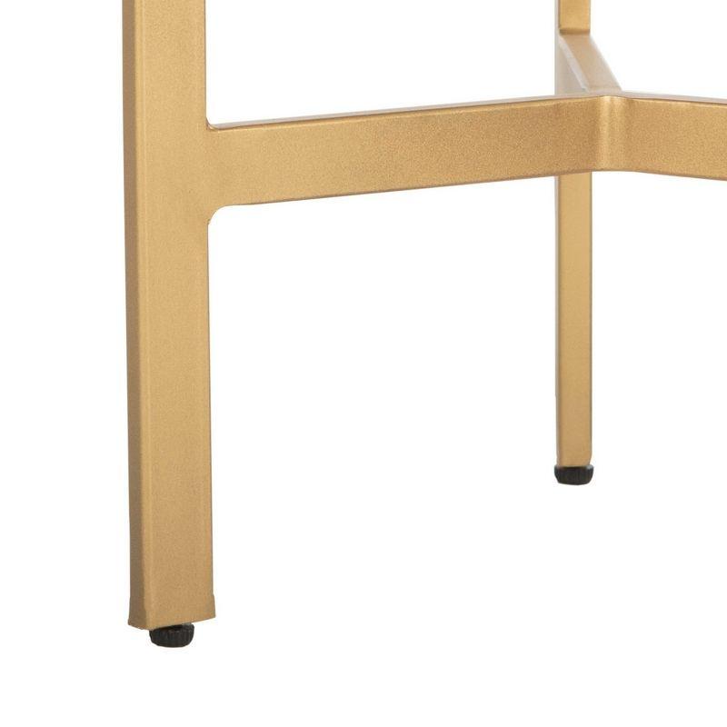Suki Tripod Accent Table - White Agate/Gold - Safavieh.