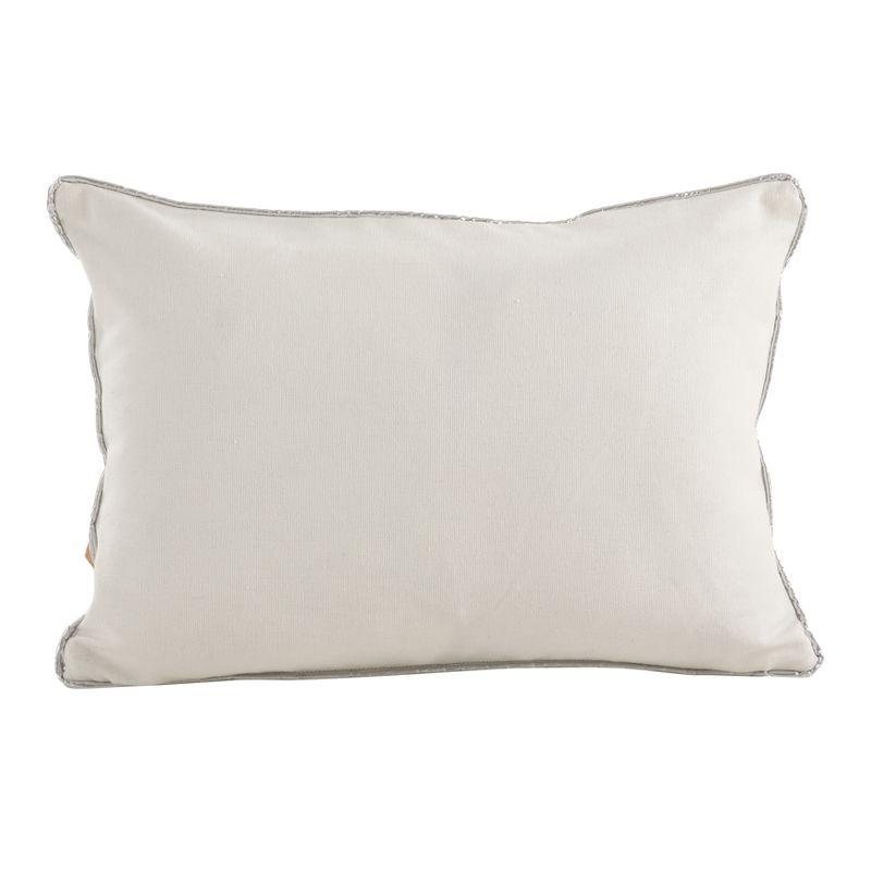 Saro Poinsettia Pillow Collection Floral Cotton Throw Pillow