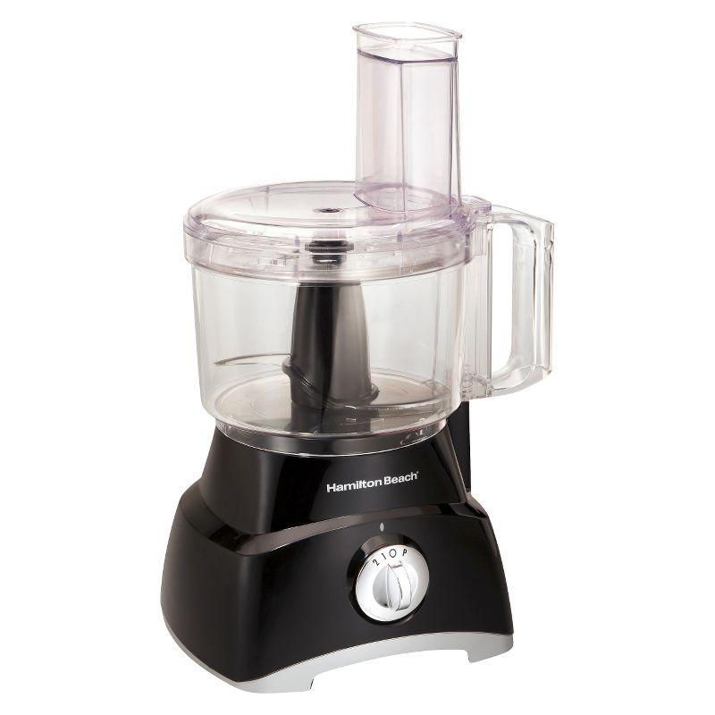 Hamilton Beach 8 Cup Food Processor - Black 70740: 450W, 2 Speeds, Pulse, Large Feed Tube, Reversible Disc, Dishwasher-Safe
