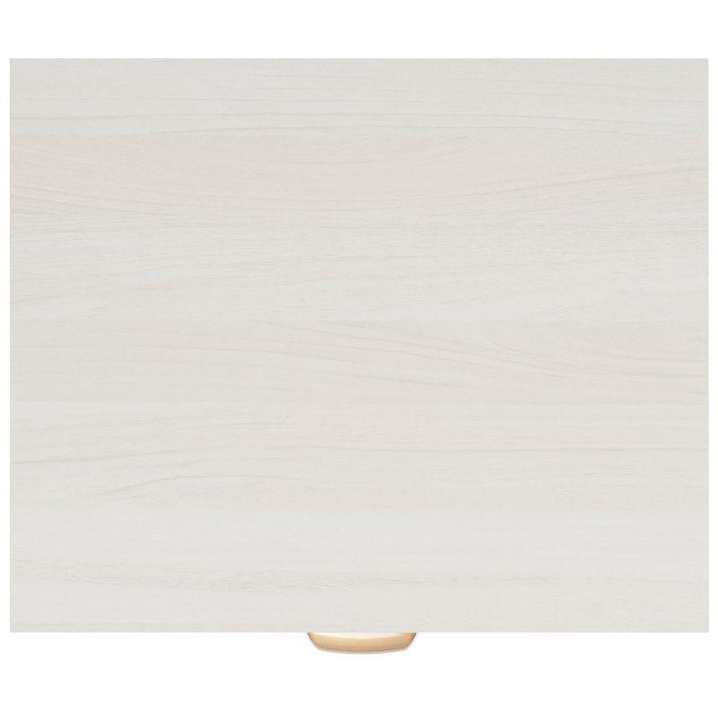 Irelia 2 Drawer Nightstand - Bleached White/Natural - Safavieh