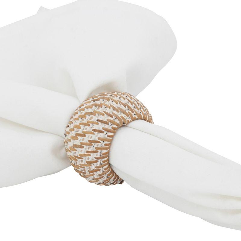 Avignon Woven Design Rattan Napkin Ring