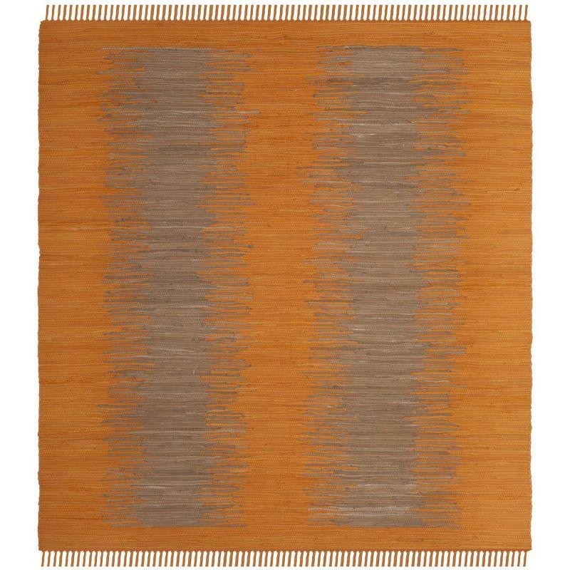 Montauk MTK718 Hand Woven Indoor Area Rug - Orange - 6'x6' - Safavieh.