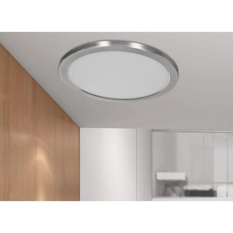 Access Lighting ModPLUS 1 - Light Flush Mount in  Brushed Steel