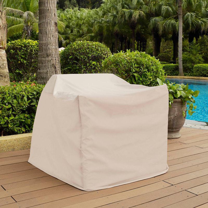 Crosley 2pc Furniture Cover Set, Two Chairs, Tan: Heavy Gauge Vinyl, Weather-Resistant, Reinforced