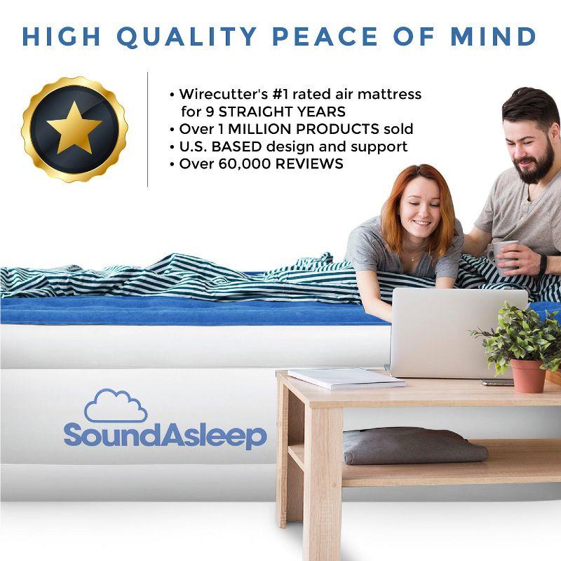 SoundAsleep Dream Series Air Mattress with ComfortCoil Technology & Internal High Capacity Pump