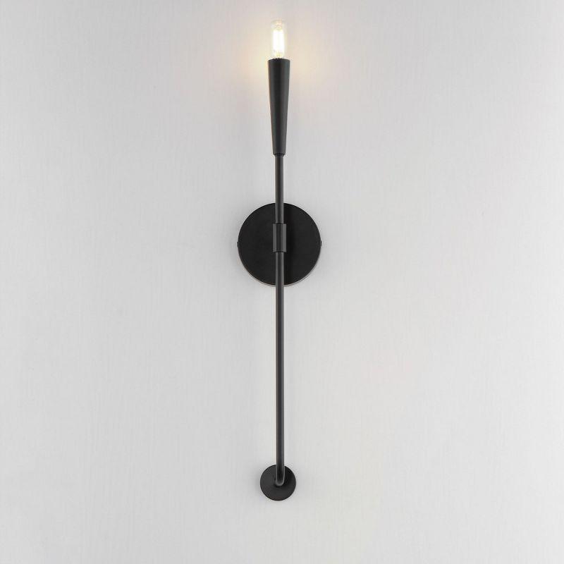Maxim Lighting Vela 1 - Light Wall Light in  Black