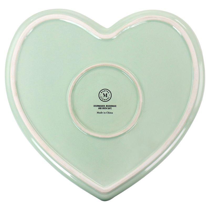 Mint Green Heart Shaped Ceramic Baking Dish