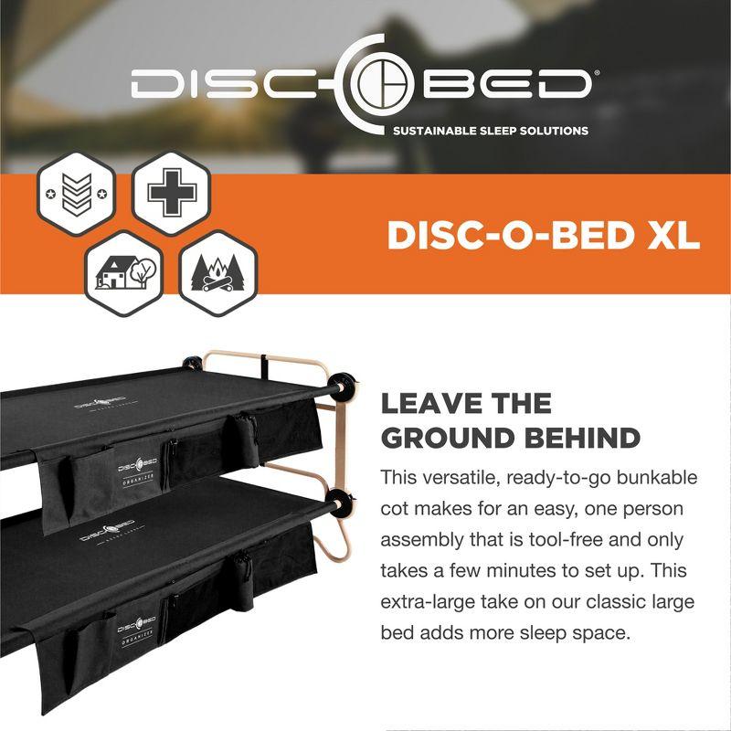 Disc-O-Bed Portable, Bunkable Cot System