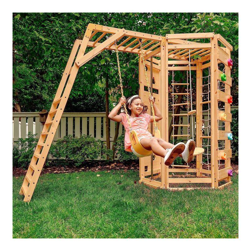 Hawthorn - Outdoor Climber with Monkey Bars, Swing, and Octagon Climber