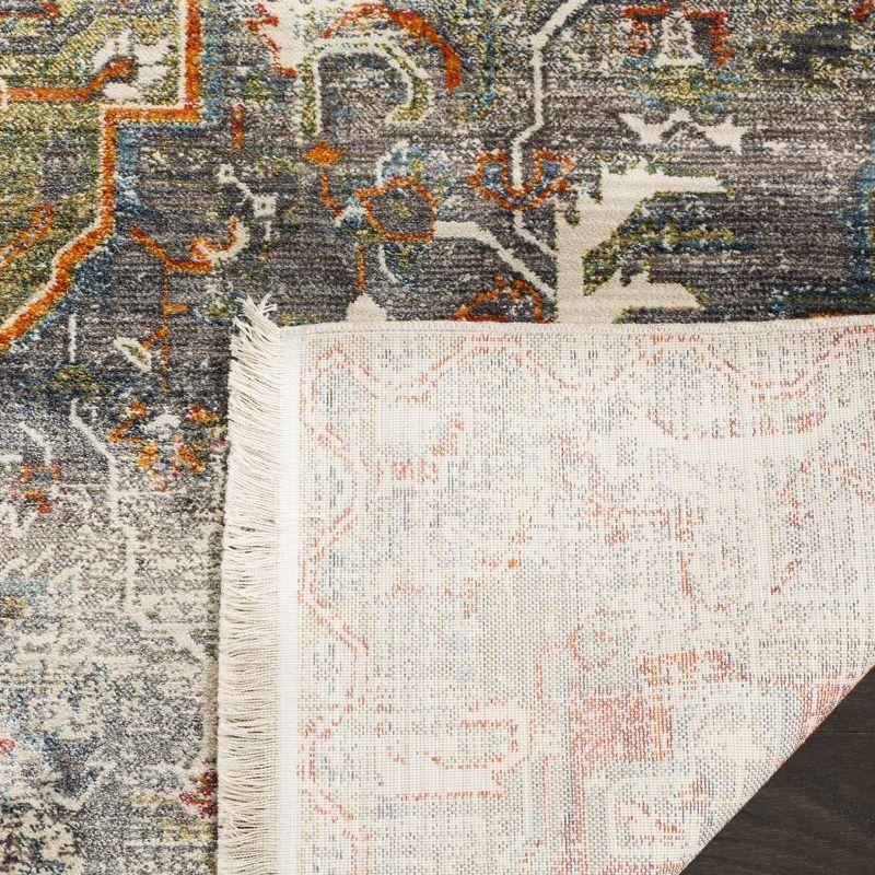 Vintage Persian VTP475 Power Loomed Indoor Area Rug - Charcoal/Olive - 6'x9' - Safavieh.