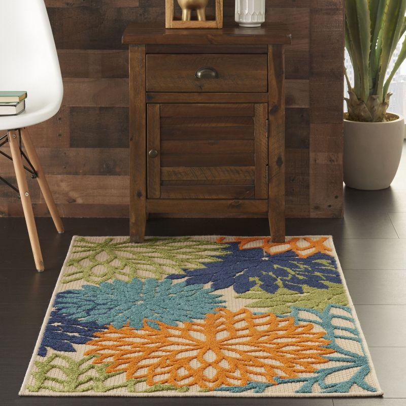 Nourison Aloha Floral Bloom Indoor Outdoor Rug