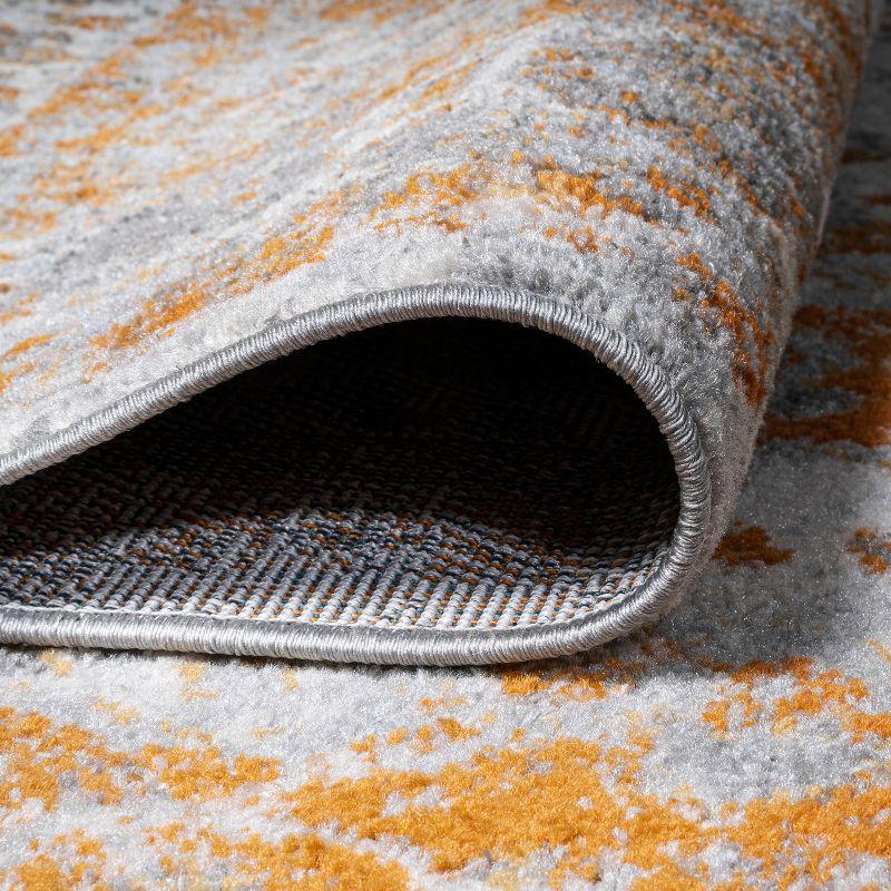 3'x5' Indhira Ornate Medallion Persian Area Rug, Orange/Cream - JONATHAN Y