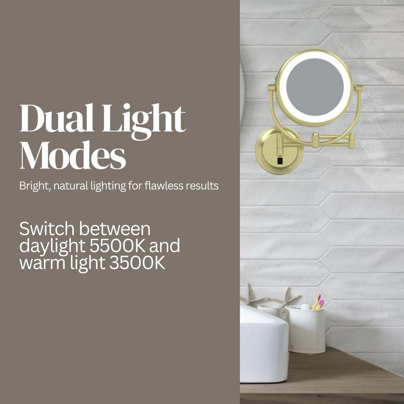 Aptations Kimball Young Metal Concave LED Wall Mirror