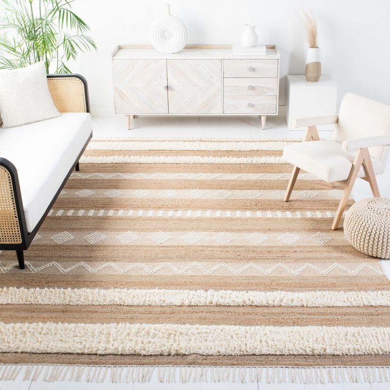 Natural Fiber NF829 Hand Woven Area Rug - Natural/Ivory - 8'x10' - Safavieh.