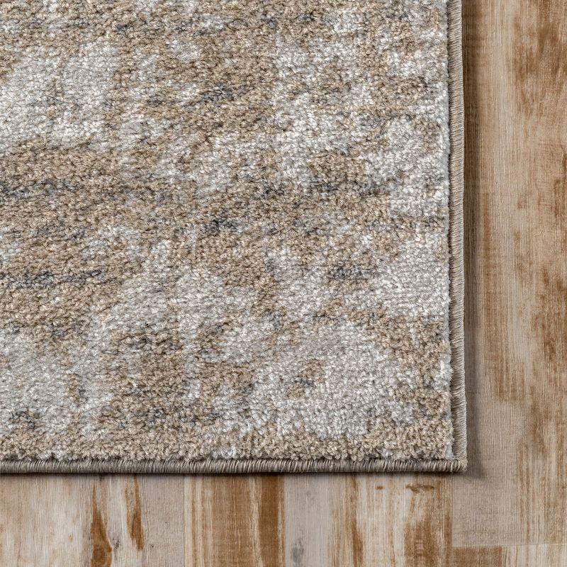 Nuloom Deedra Abstract 7x9 Indoor Area Rug for Living Room Bedroom Dining Room Kitchen, Beige/Ivory