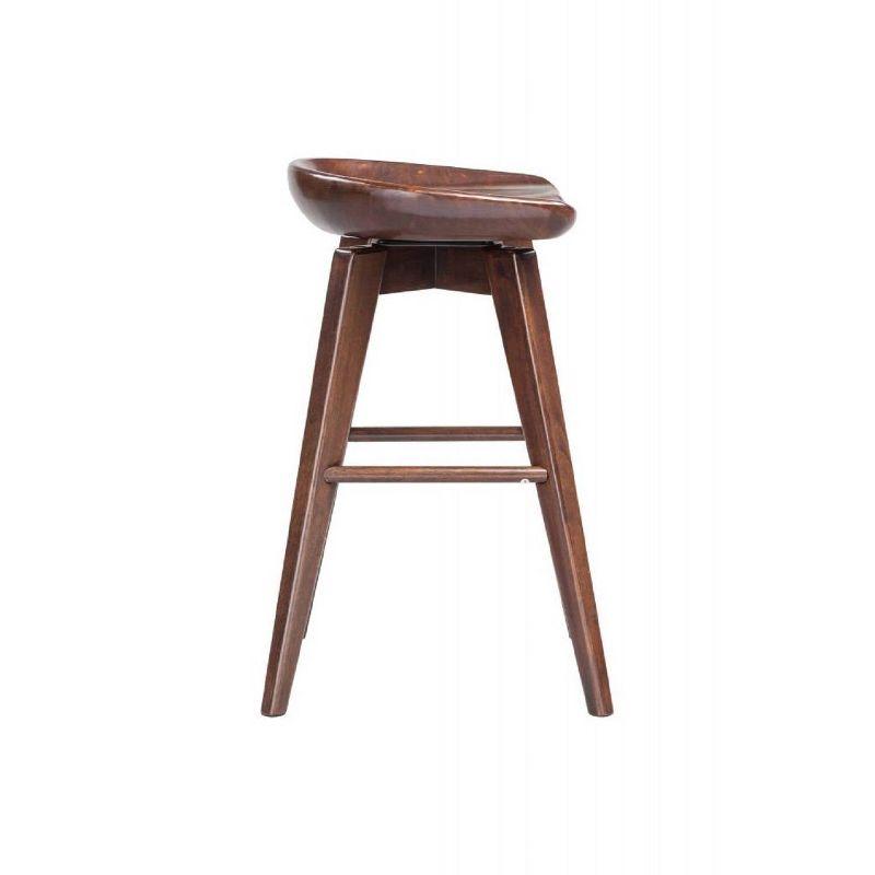 Bali 24" Cappuccino Swivel Backless Counter Stool