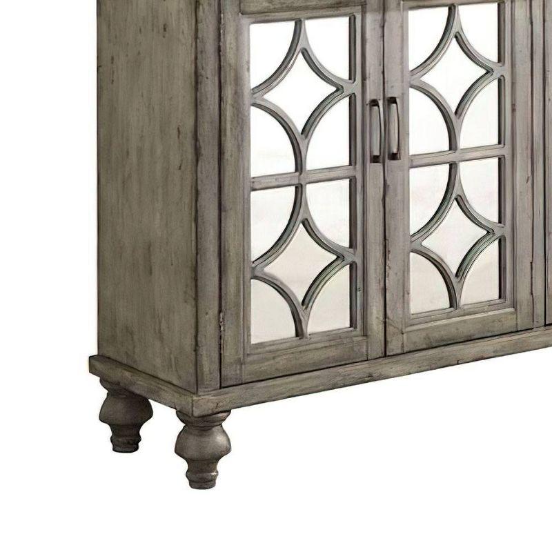 60" Velika Accent Table Weathered Gray - Acme Furniture