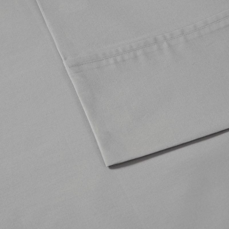 Madison Park Peached Percale 200 Thread Count Relaxed Cotton Percale Sheet Set