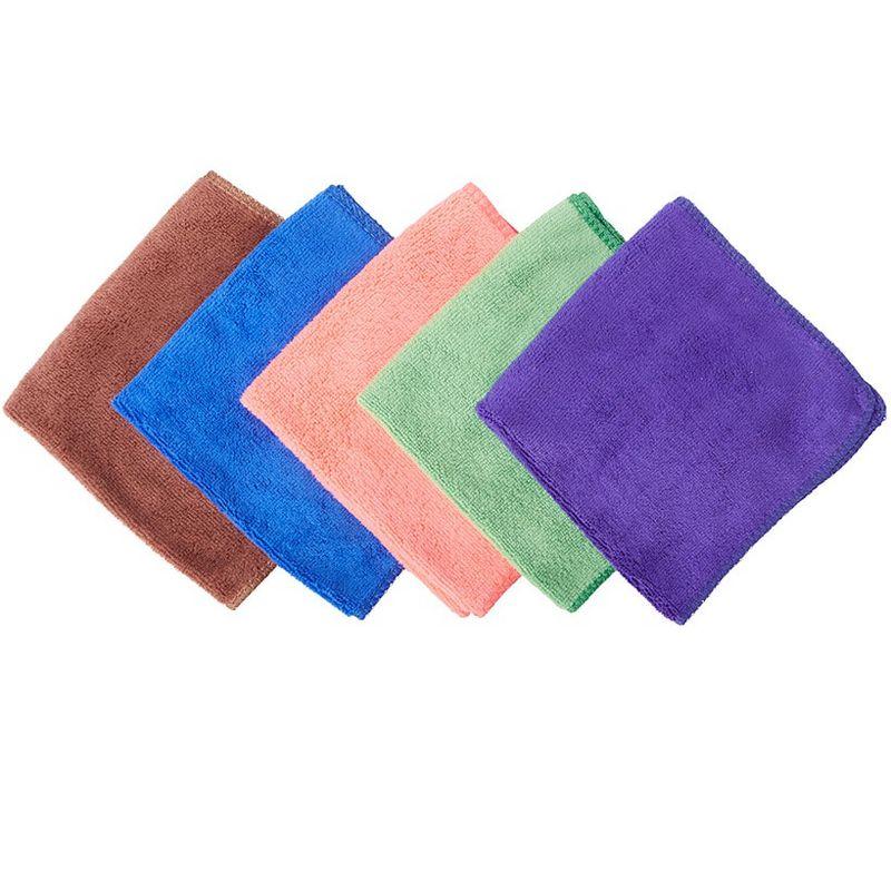 The Lakeside Collection Set of 5 Microfiber Kitchen Towels