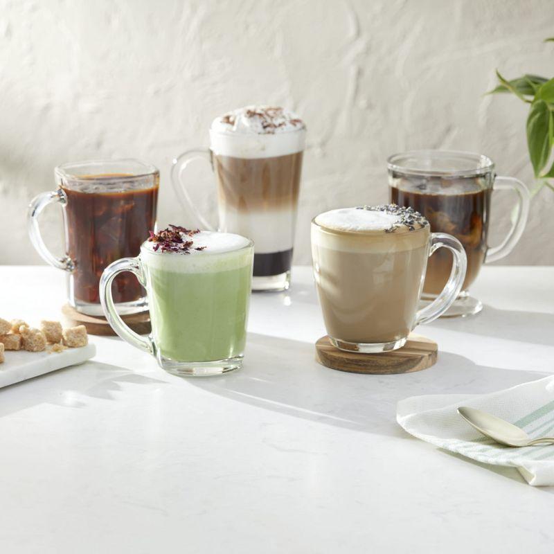 Libbey Kona Glass Coffee Mugs