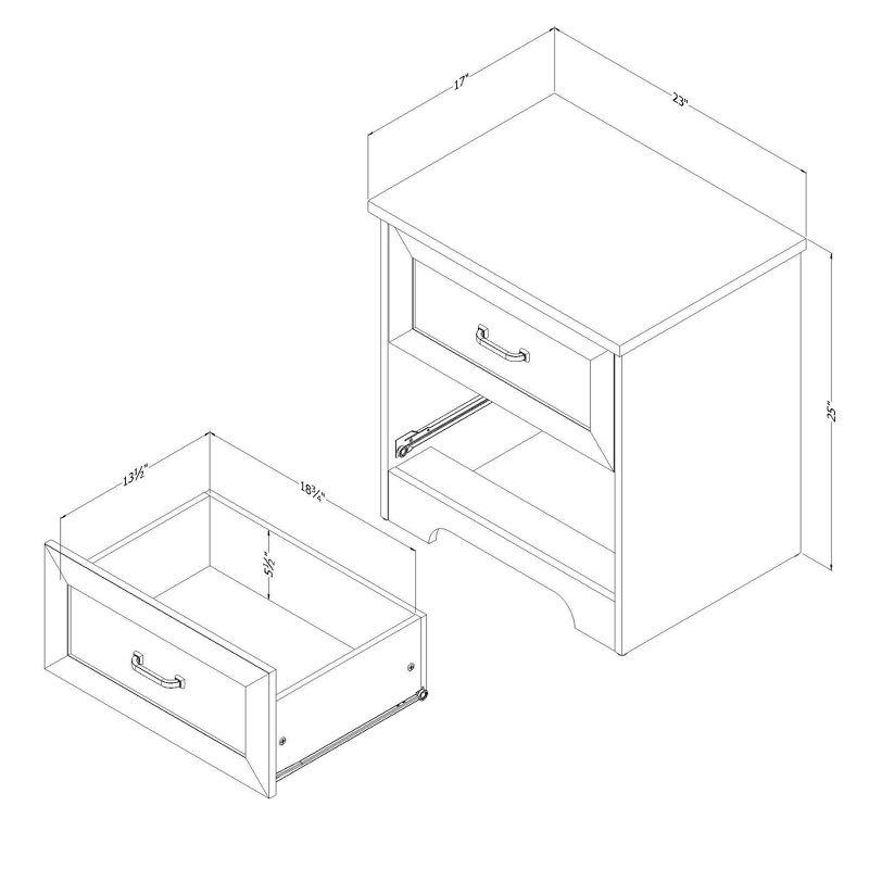 Prairie 2-Drawer Nightstand