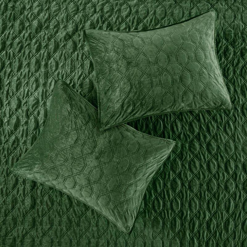 Madison Park Harper 3 Piece Velvet Quilt Set