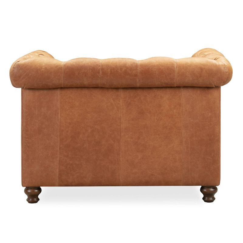 Poly & Bark Lyon Lounge Chair in Cognac Tan