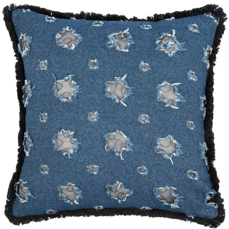 Fringed Reversible Throw Pillow