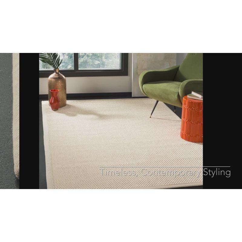 Natural Fiber NF150 Power Loomed Indoor Area Rug - Ivory/Light Beige - 4'x6' - Safavieh