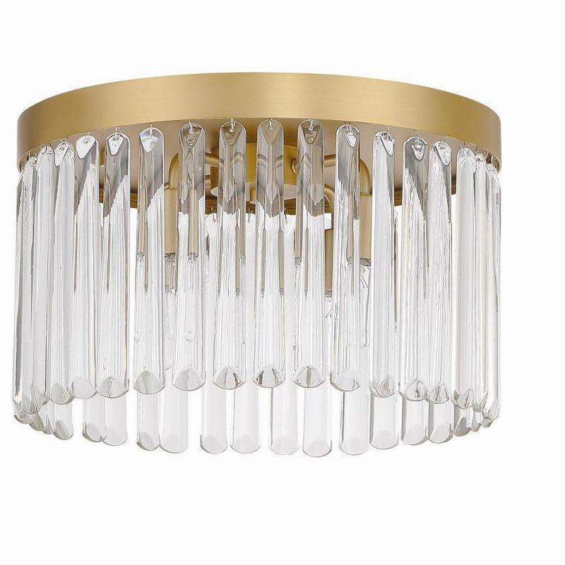 Crystorama Lighting Emory 4 - Light Flush Mount in  Modern Gold