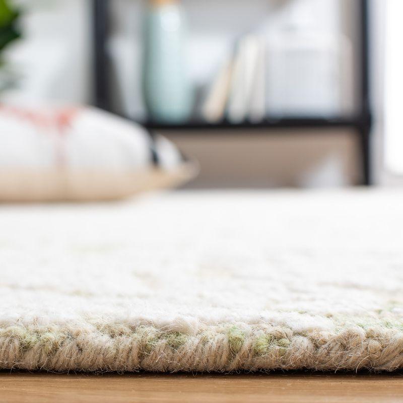 Blossom BLM112 Hand Tufted Indoor Runner Rug - Light Green/Ivory - 2'3"x8' - Safavieh