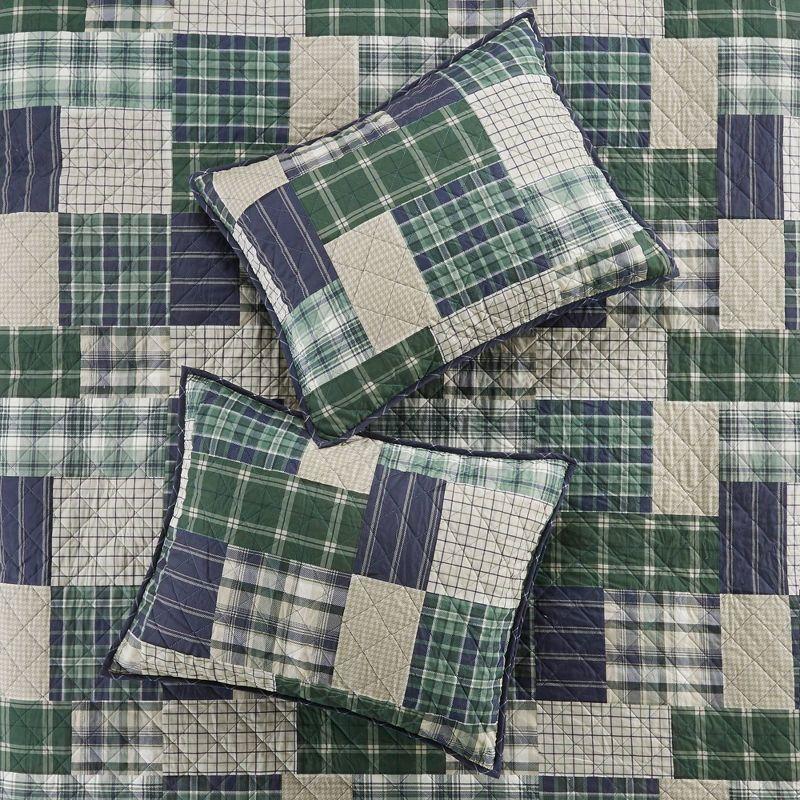 Madison Park Timber 3 Piece Reversible Printed Quilt Set