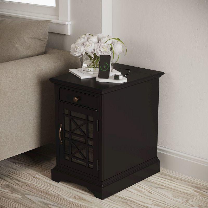 Jofran,Craftsman USB Charging Chairside End Table