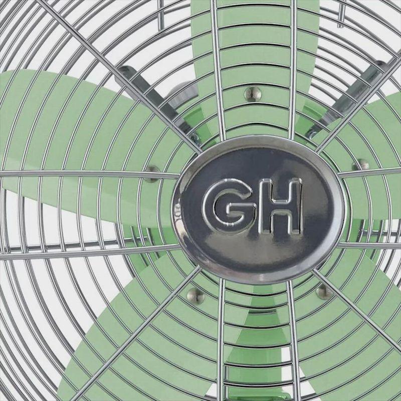 Good Housekeeping Good Housekeeping's All-Metal Retro 3-Speed 12" Oscillating Office Desk Table Fan (Multiple Finishes Available)