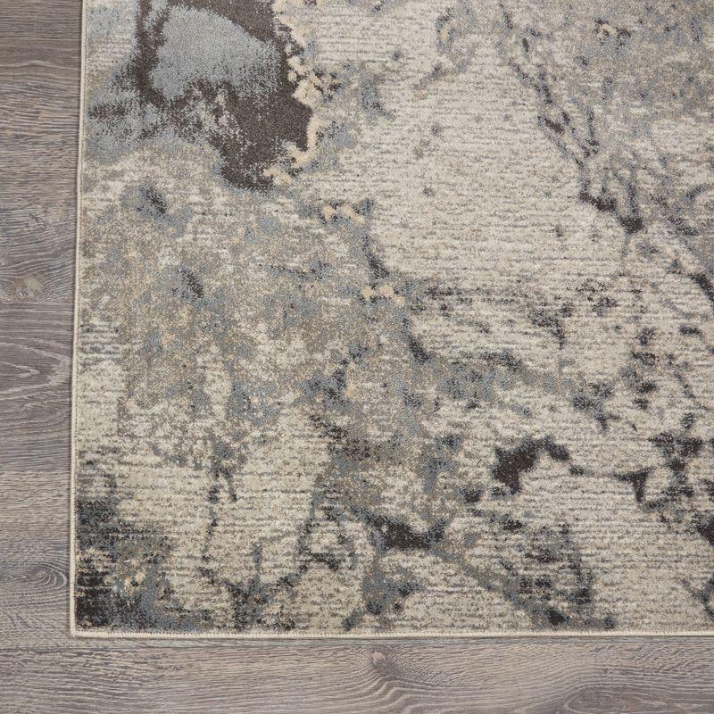 Nourison Maxell Modern Abstract Indoor Area Rug Grey 9' x 12'