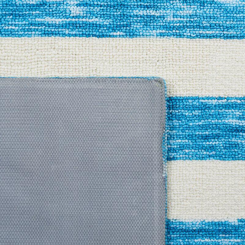 Easy Care ECR115 Power Loomed Machine Washable Indoor Area Rug - Blue/Ivory - 6'x9' - Safavieh