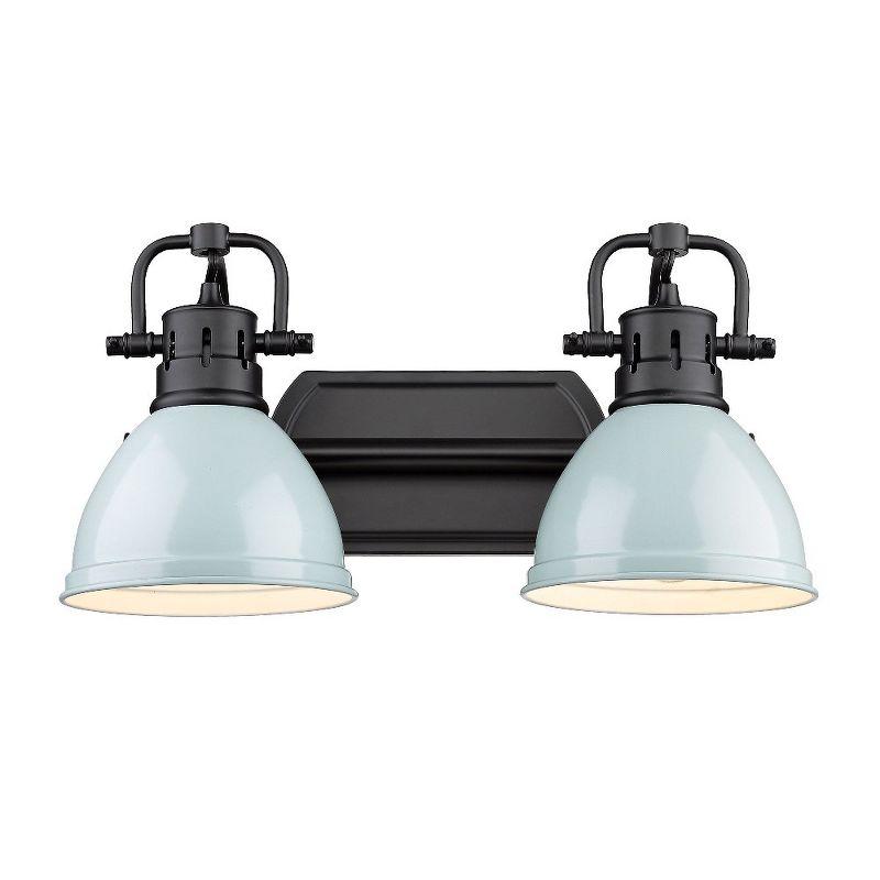 Dimmable Black and Bronze Industrial Vanity Light