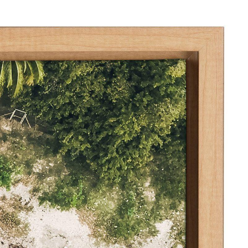 23" x 33" Sylvie Tropical Beach From Above Framed Canvas by Amy Peterson - Kate & Laurel All Things Decor