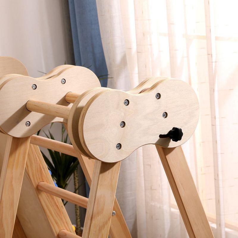 Funphix 5 In 1 Wooden Climber - Natural