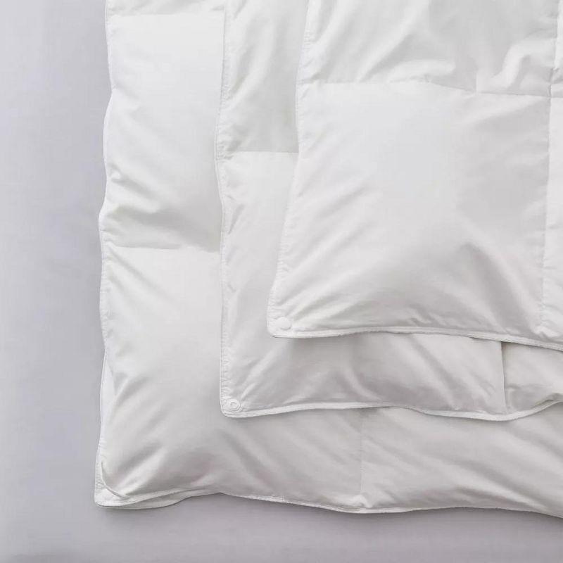 Peace Nest 3-in-1 White Goose Down Comforter, Lightweight & All Season Duvet Inserts Buttoned Quilt with 8 Corner Tabs, King