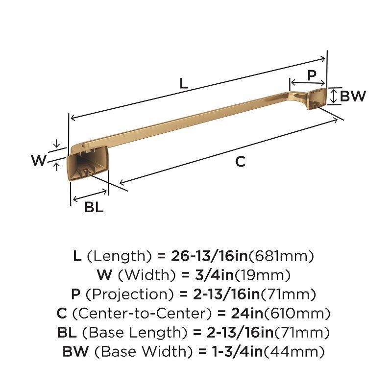 Amerock Highland Ridge Champagne Bronze 24 inch (610mm) Towel Bar