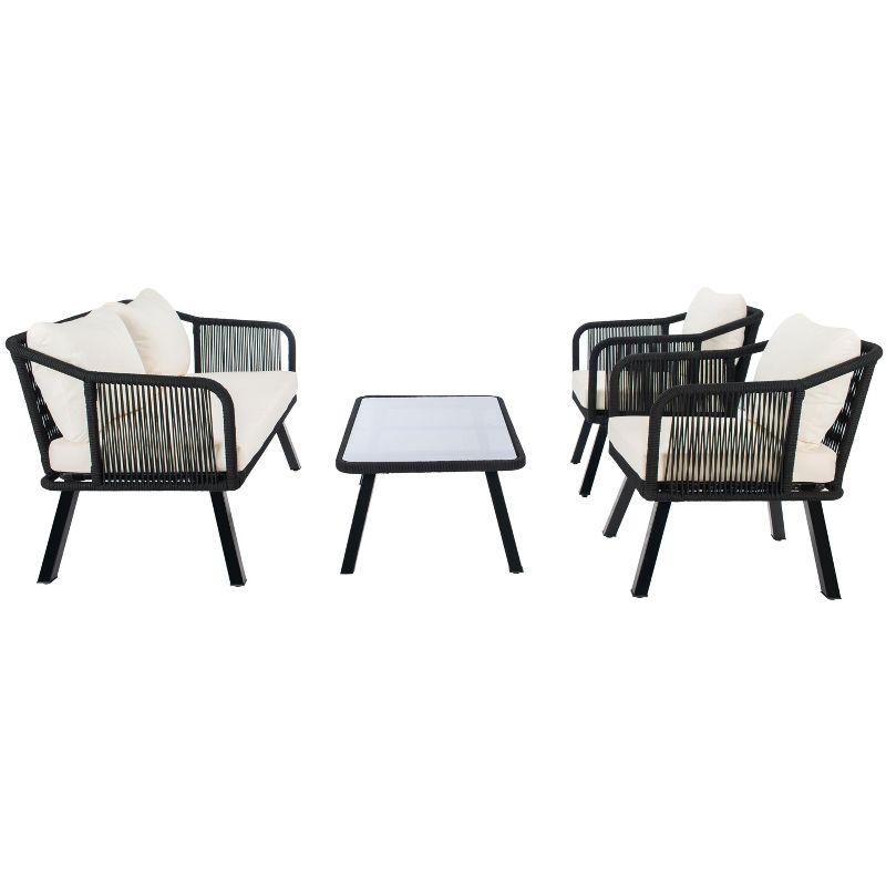 Highland Dunes Orme 4 Piece Rattan Sofa Seating Group with Cushions & Reviews | Wayfair