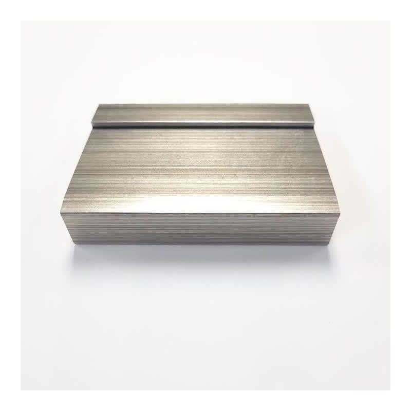 35" x 29" Non-Beveled Romano Silver Wood Wall Mirror - Amanti Art: Modern Rectangle, Includes Mounting Hardware