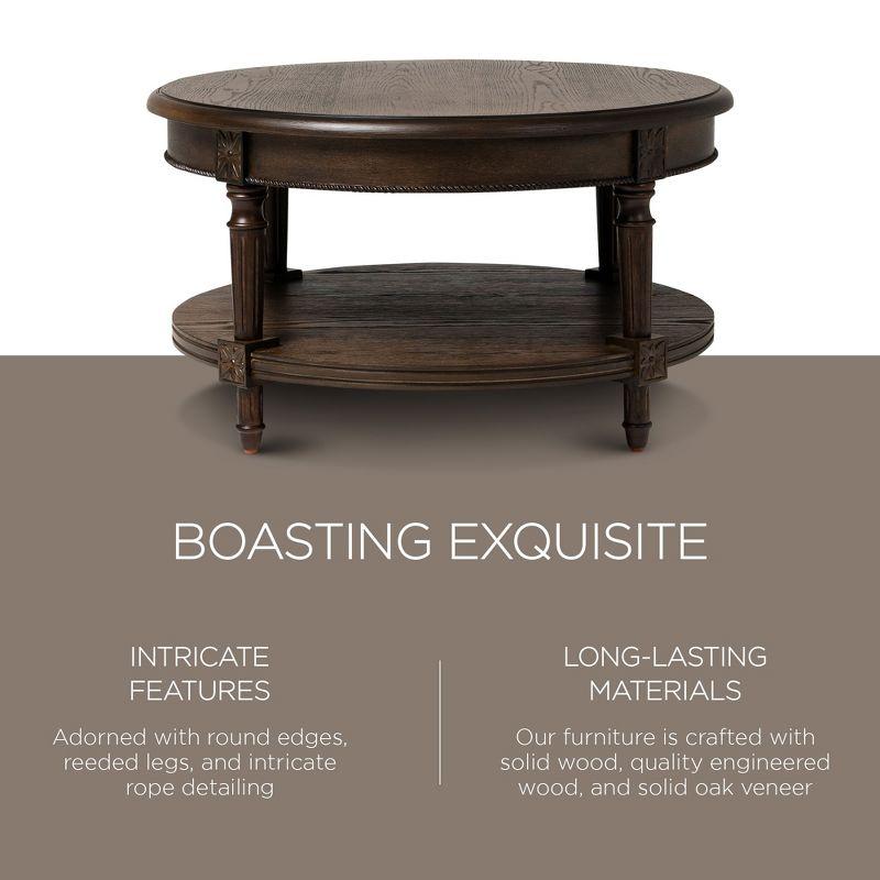 Maven Lane Pullman Round Wooden Coffee Table & Reviews | Wayfair
