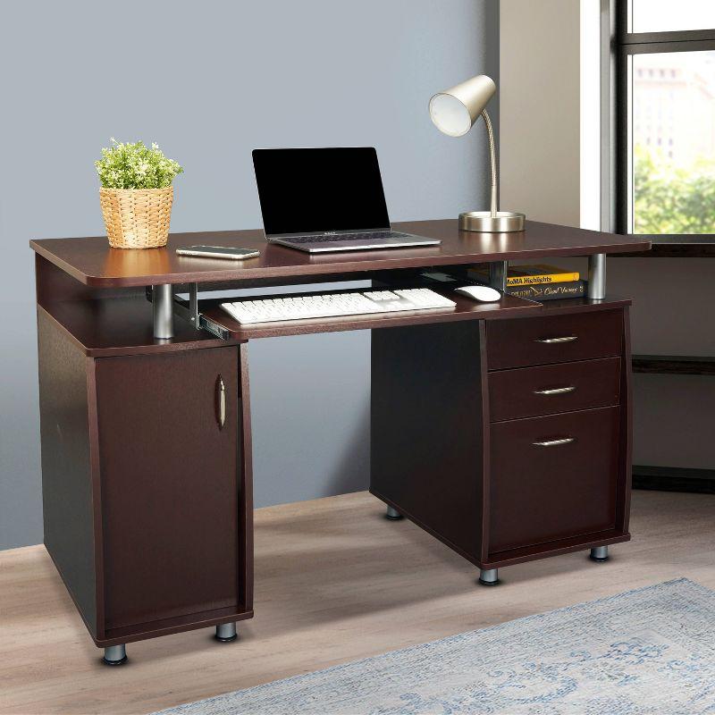 Solid Wood Top Computer Desk