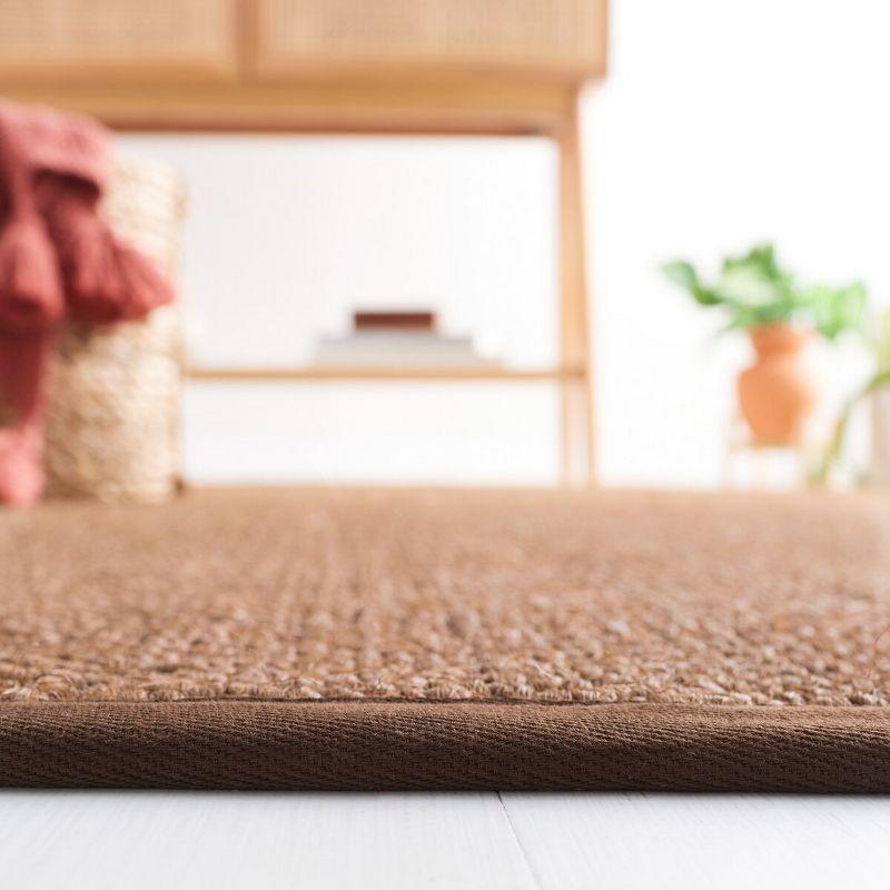 Natural Fiber NF525 Power Loomed Indoor Runner Rug - Chocolate - 2'x8' - Safavieh.