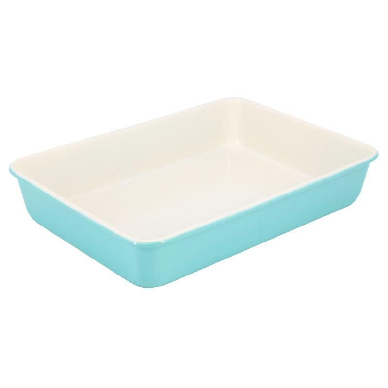 Teal Nonstick Steel 13in x 9in Rectangular Baking Pan