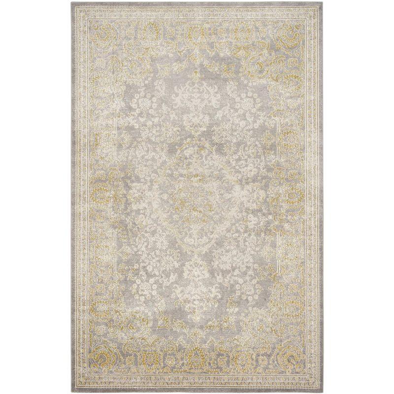 Passion PAS402 Power Loomed Area Rug - Grey/Green - 8'9"x11'9" - Safavieh.