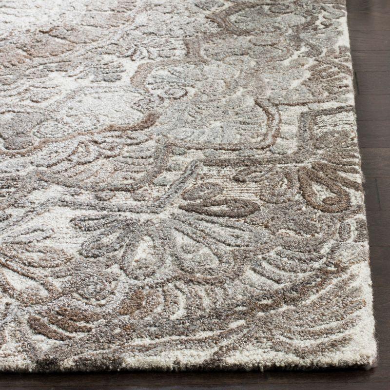 Marquee MRQ110 Hand Tufted Indoor Area Rug - Grey/Ivory - 8'x8' - Safavieh